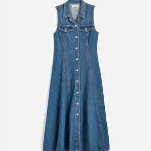 Madewell Sleeveless Denim Maxi Dress